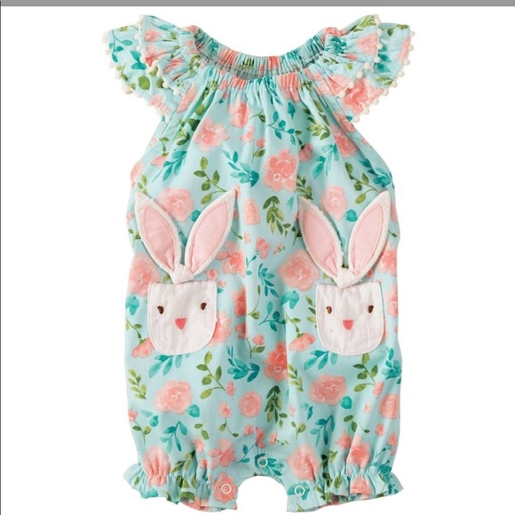 Mud Pie Other - New Mud Pie floral bunny🐰 rabbit 🐇bubble Easter